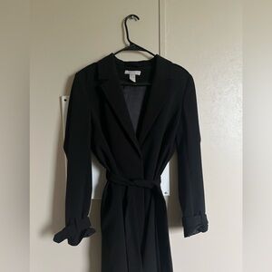 H&M Black Women's Long trench coat